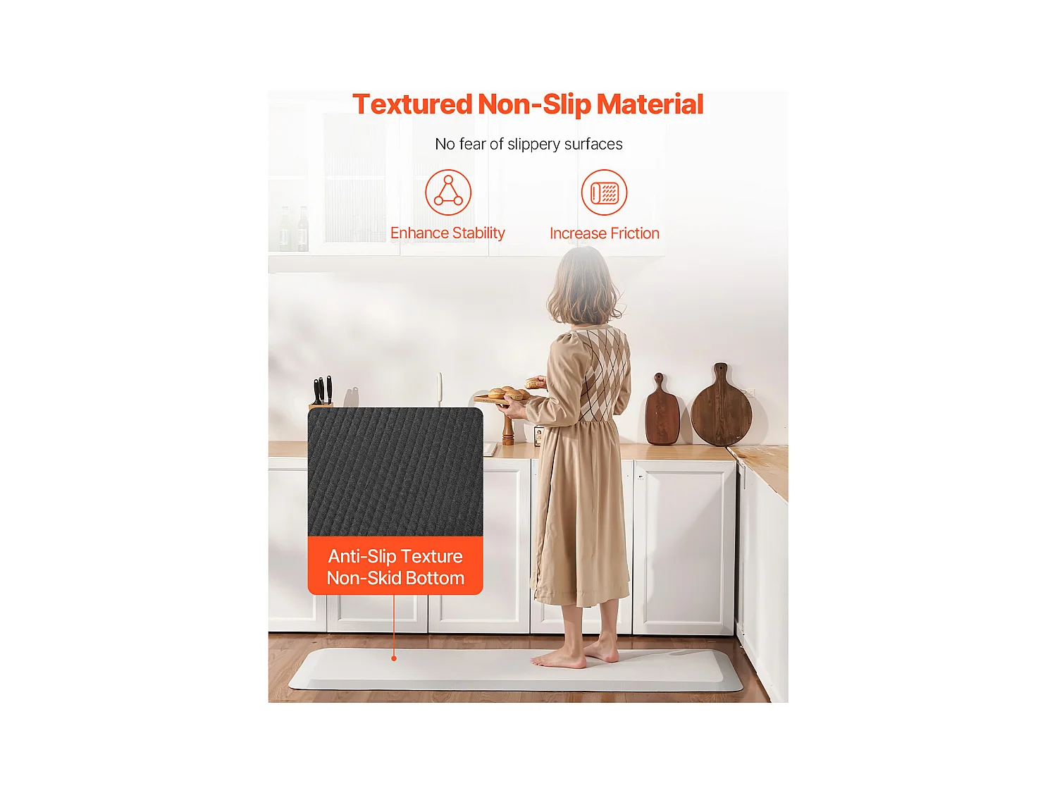 Tapis Antichute SucceBuy pour Personnes âgées - Protection Antichute de 2,5 cm d'épaisseur, 61 x 178 cm