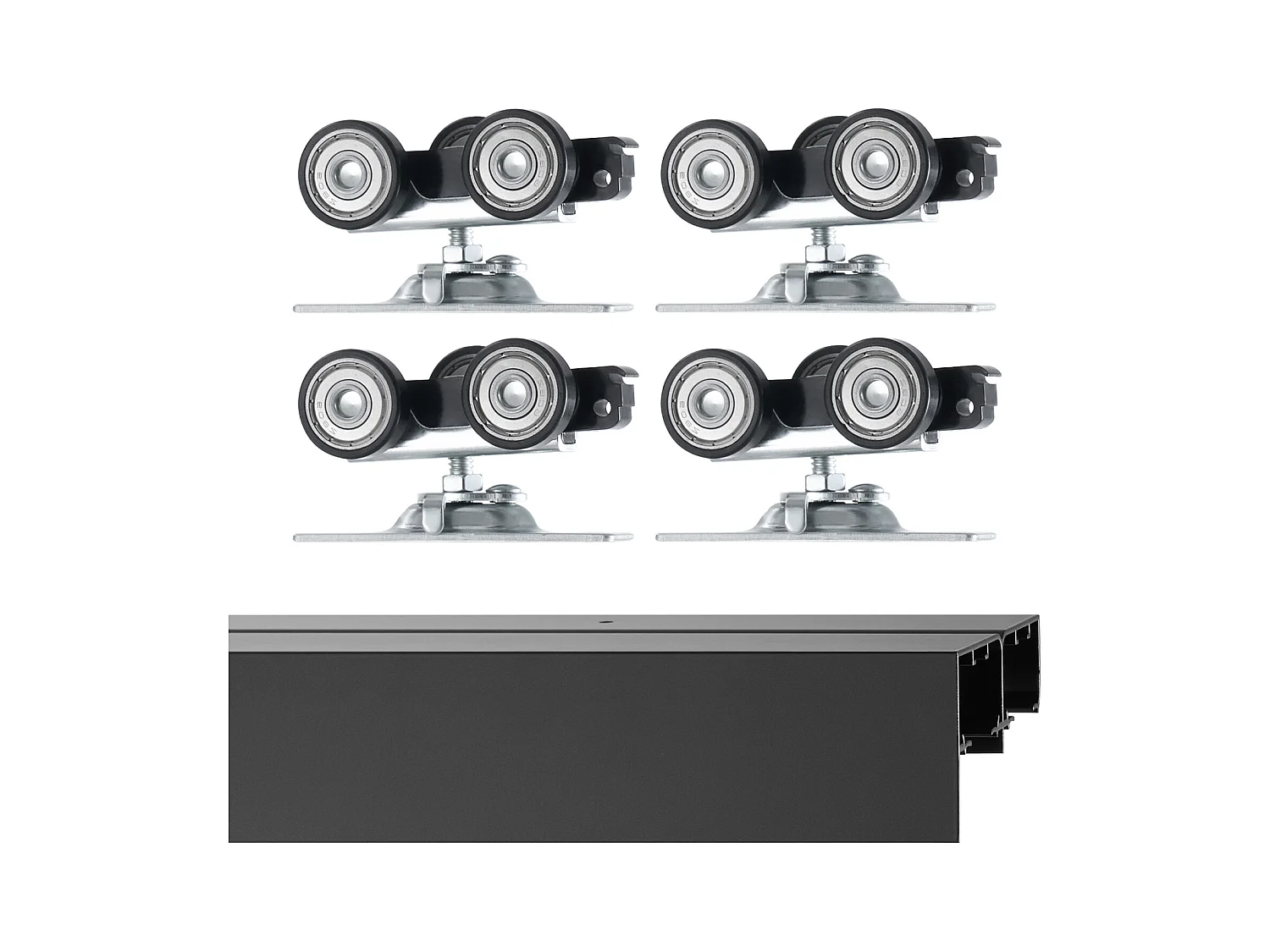 Kit de Quincaillerie pour Porte de Dérivation SucceBuy de 121.92cm pour Système à 2 Portes