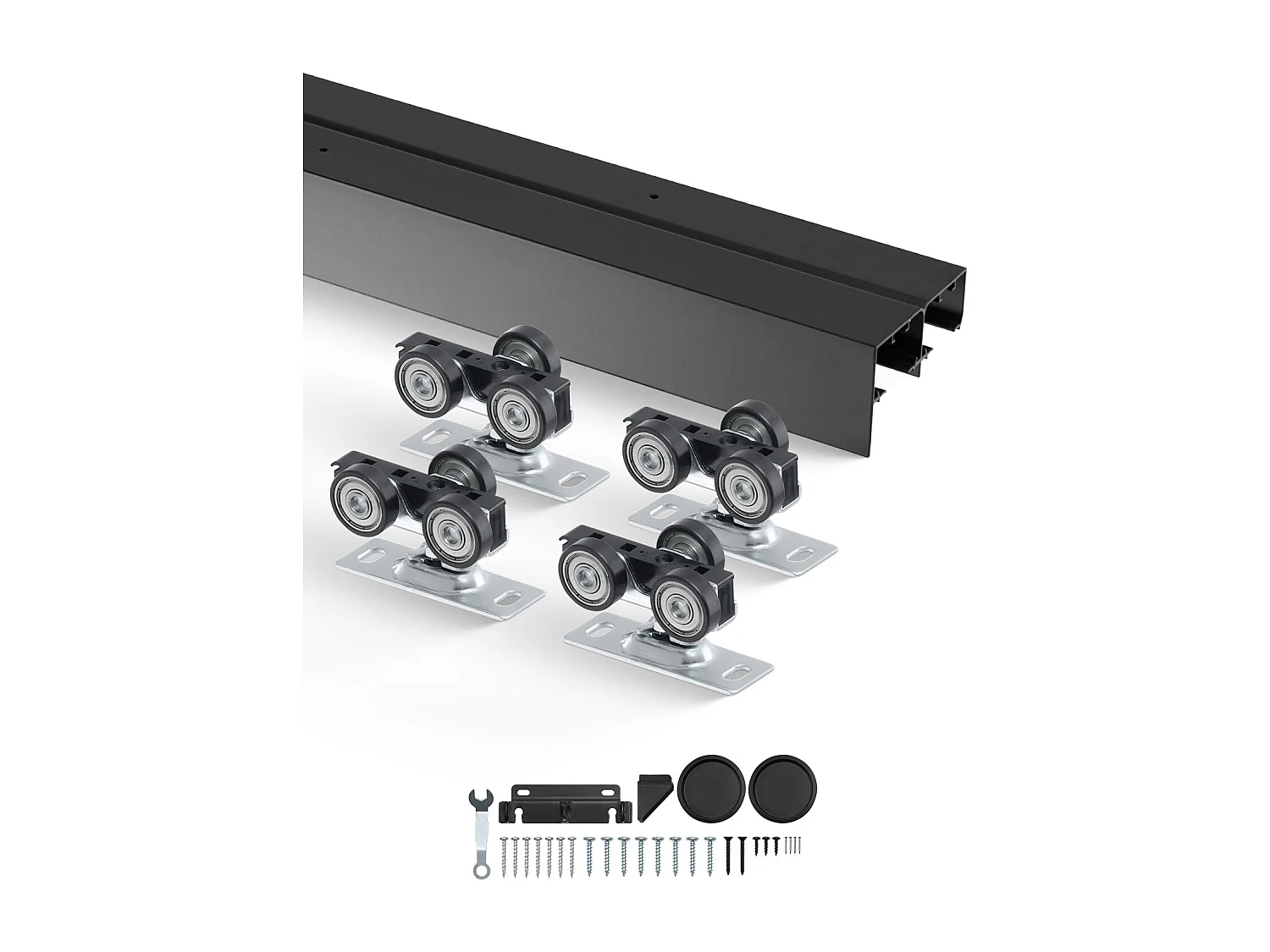 Kit de Quincaillerie pour Porte de Dérivation SucceBuy de 121.92cm pour Système à 2 Portes