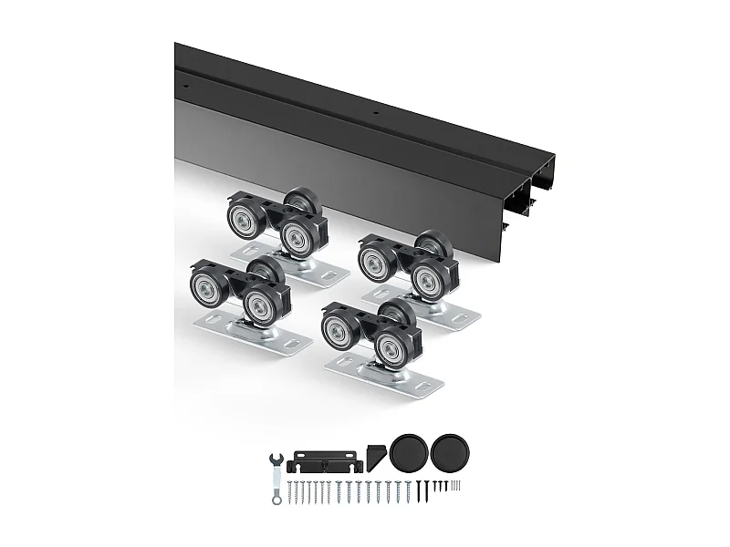 Kit de Quincaillerie pour Porte de Dérivation SucceBuy de 121.92cm pour Système à 2 Portes