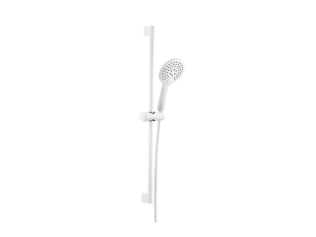 Luisa ensemble barre de douche blanc 3 pièces - Essebagno