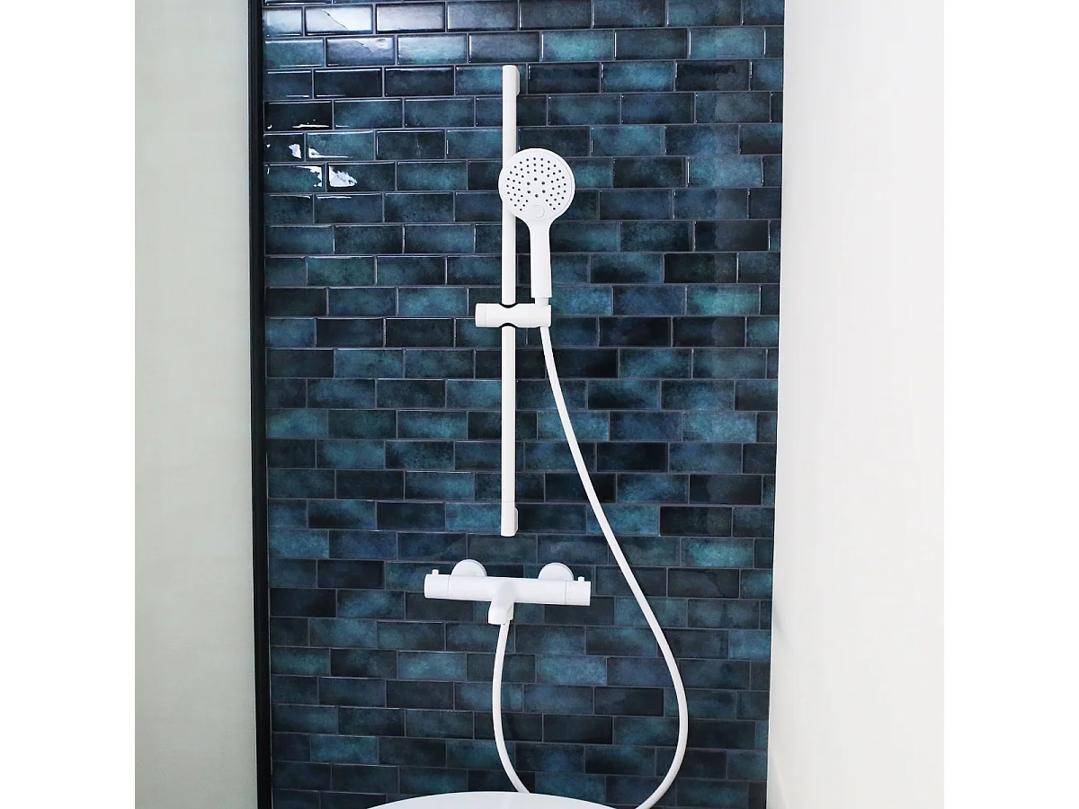 Luisa Set Duschstange weiß 3-teilig Essebagno