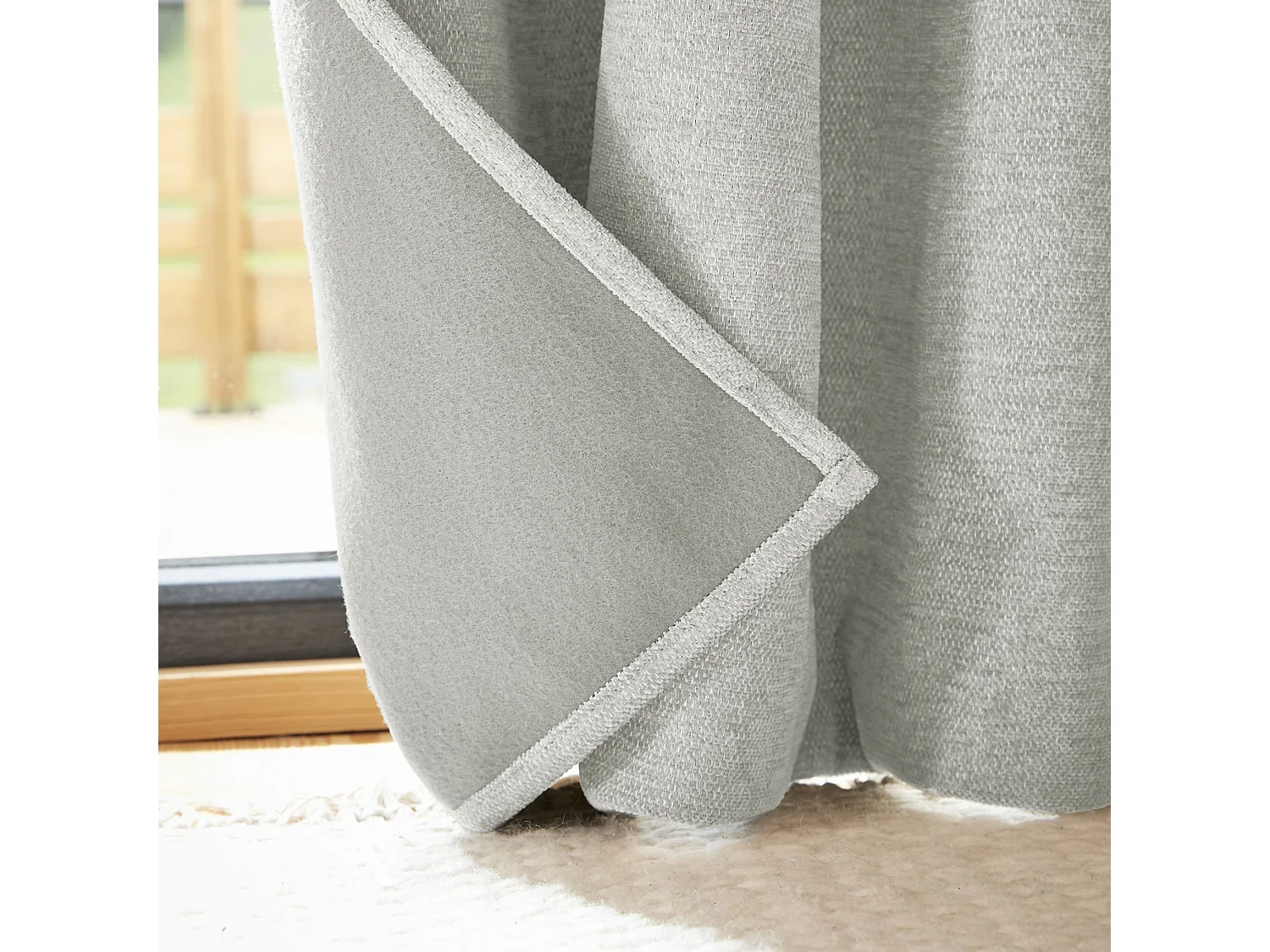 Rideau occultant thermique polaire 140x180 eucalyptus Bjorn