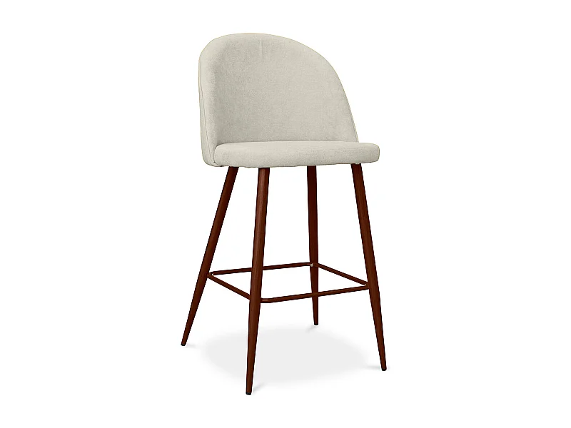 Polsterhocker aus Stoff - Skandinavisches Design - 66cm- Evelyne