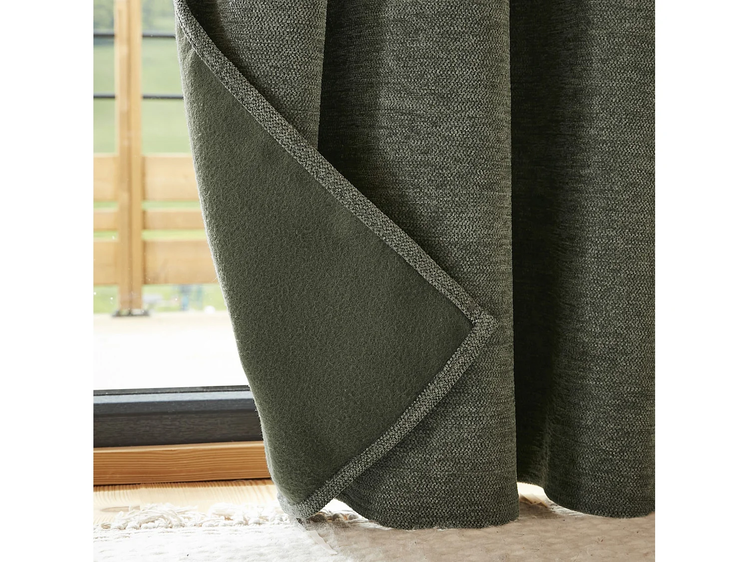 Rideau occultant thermique polaire 140x240 romarin Bjorn