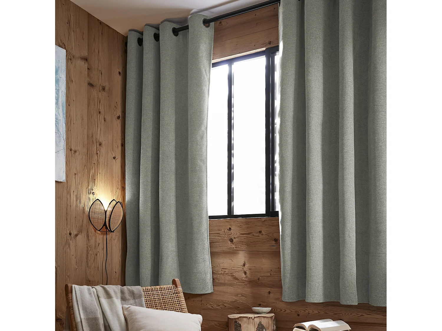 Rideau occultant thermique polaire 140x240 eucalytpus Bjorn