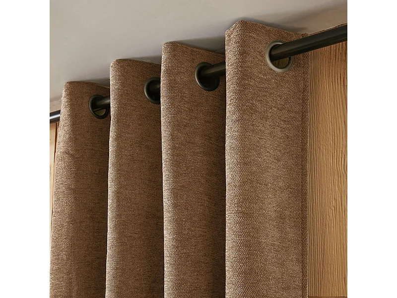 Rideau occultant thermique polaire 140x240 camel Bjorn