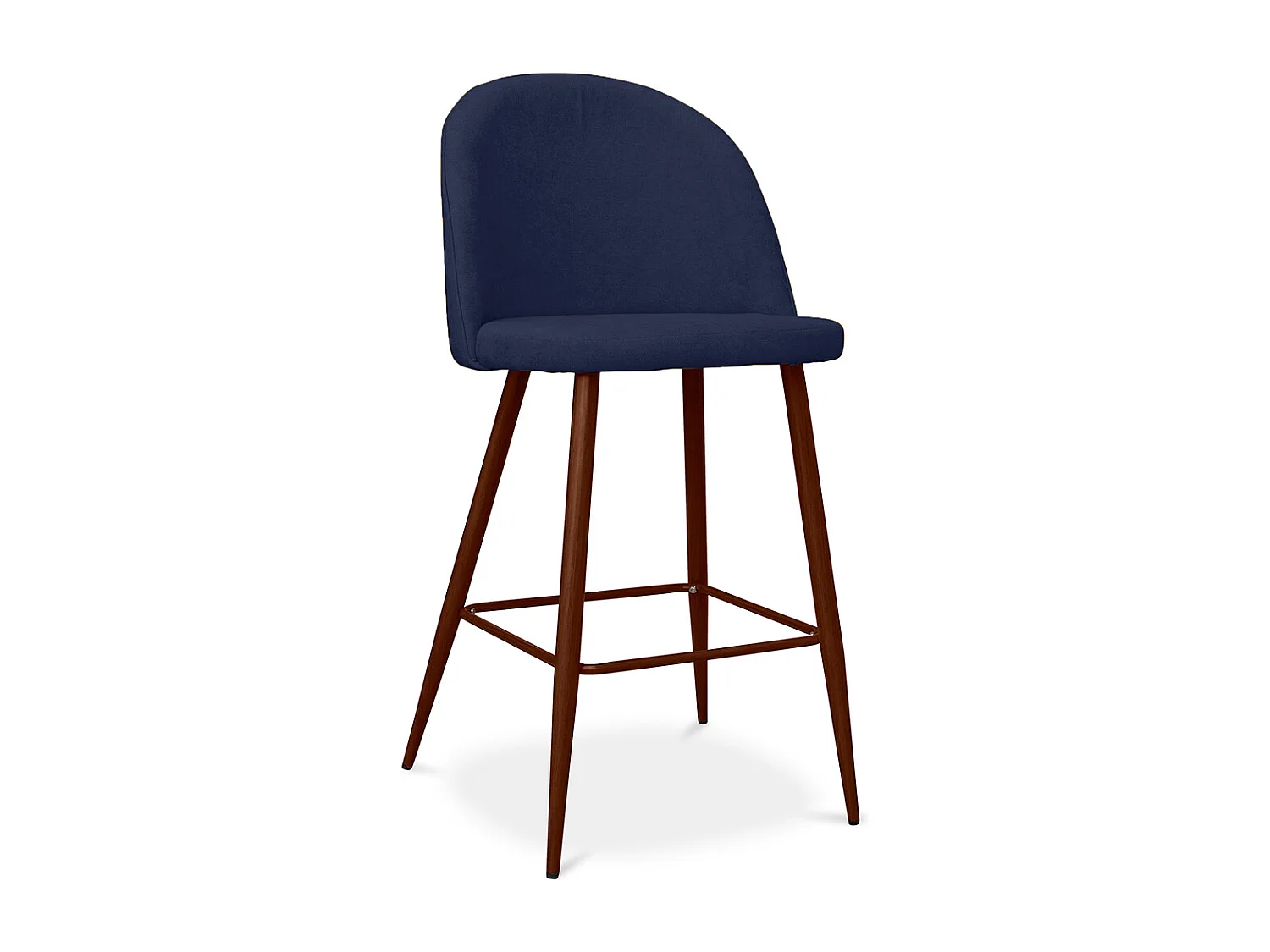 Sgabello imbottito in tessuto - Design scandinavo - 66cm- Evelyne