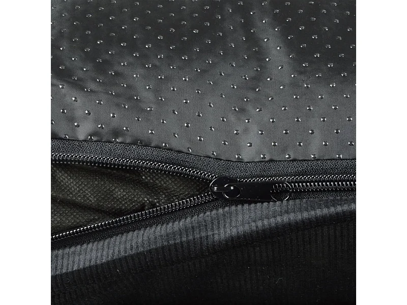 Coussin Rectangle Chien & Chat Velours "Crafty" 100cm Noir