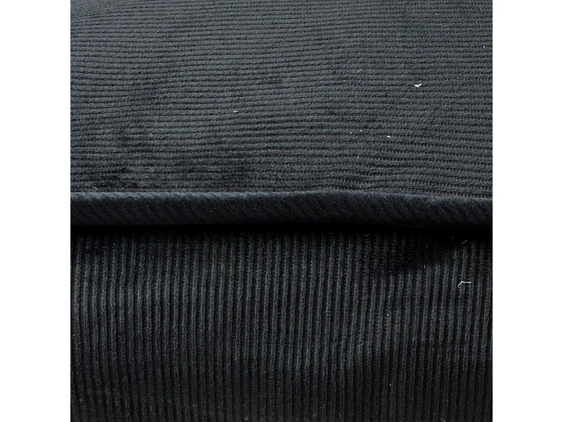 Coussin Rectangle Chien & Chat Velours "Crafty" 100cm Noir