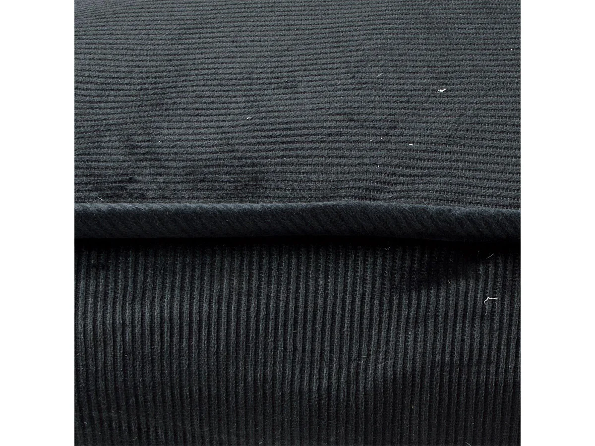 Coussin Rectangle Chien & Chat Velours "Crafty" 100cm Noir