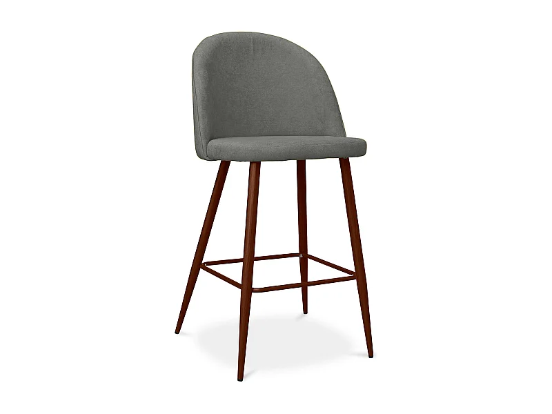 Sgabello imbottito in tessuto - Design scandinavo - 66cm- Evelyne