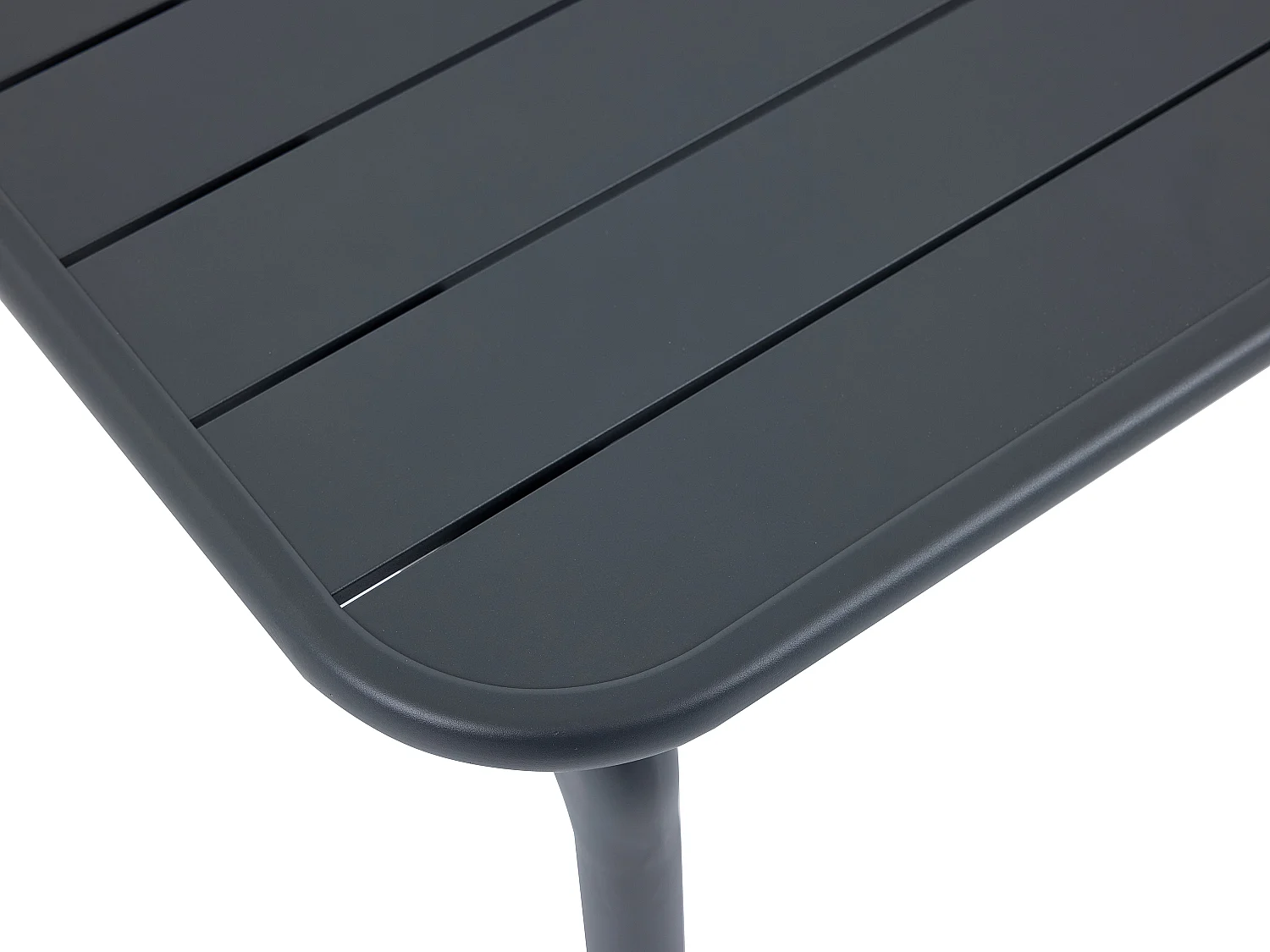 Aluminium tuinset: een 3-zitsbank, 2 stoelen en een salontafel - Donkergrijs - ZAYORA van MYLIA