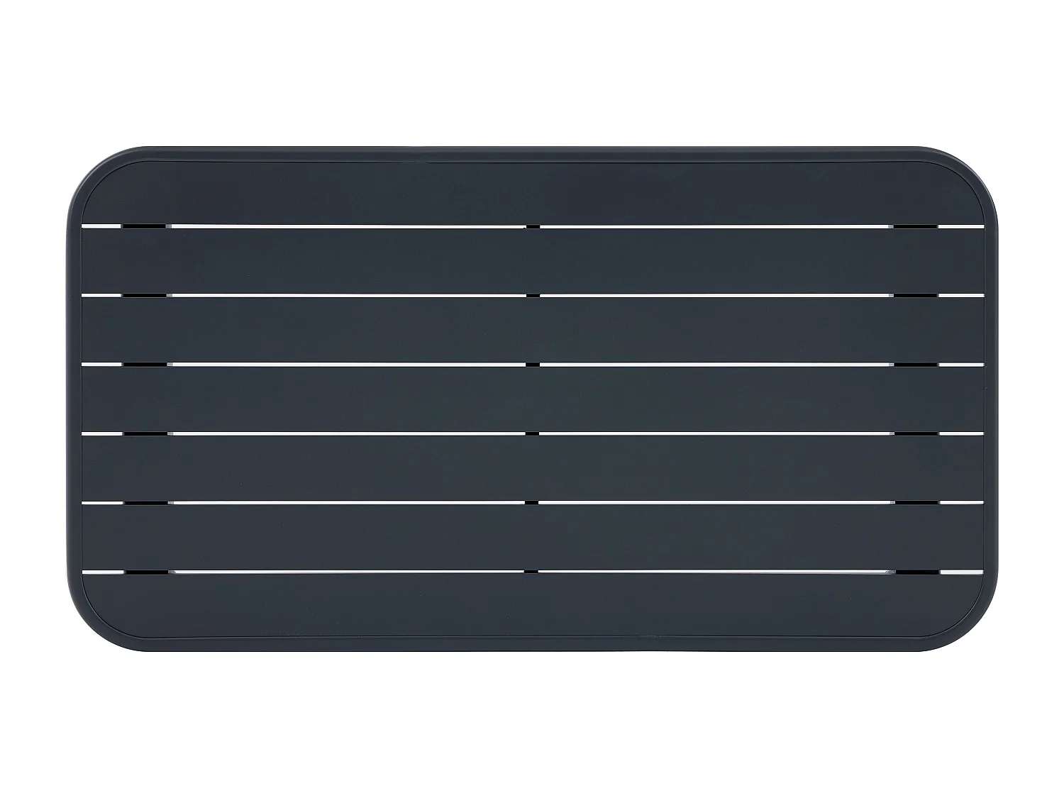 Aluminium tuinset: een 3-zitsbank, 2 stoelen en een salontafel - Donkergrijs - ZAYORA van MYLIA