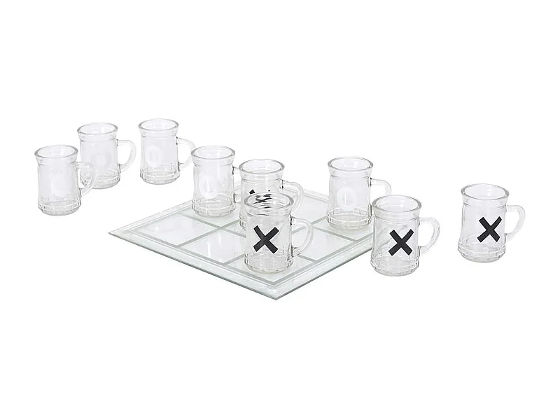 Jeu du Morpion à Boire en Verre - KATTY