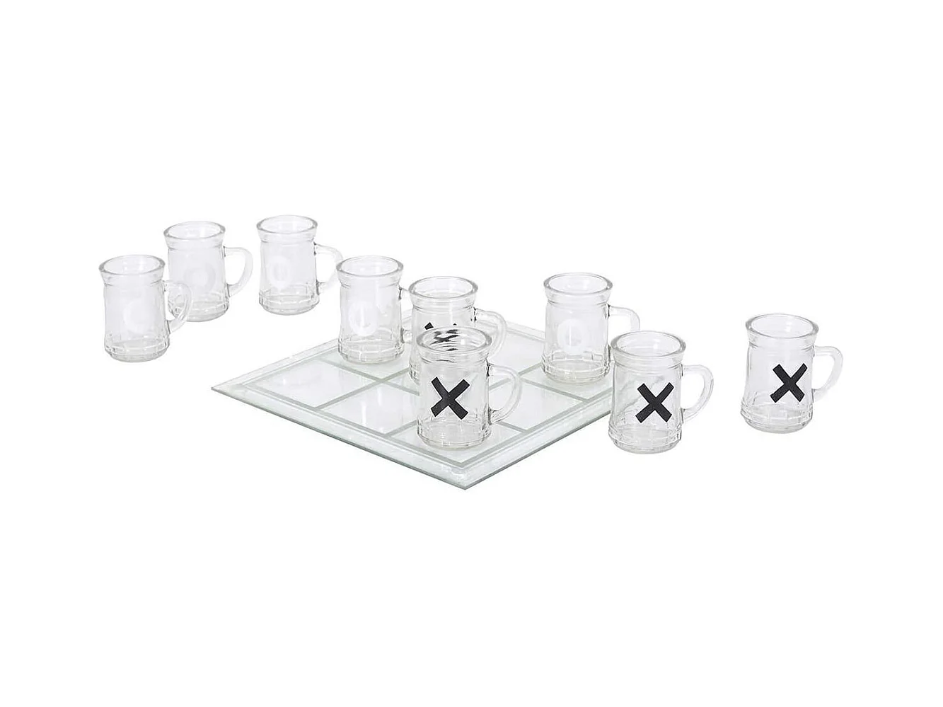Jeu du Morpion à Boire en Verre