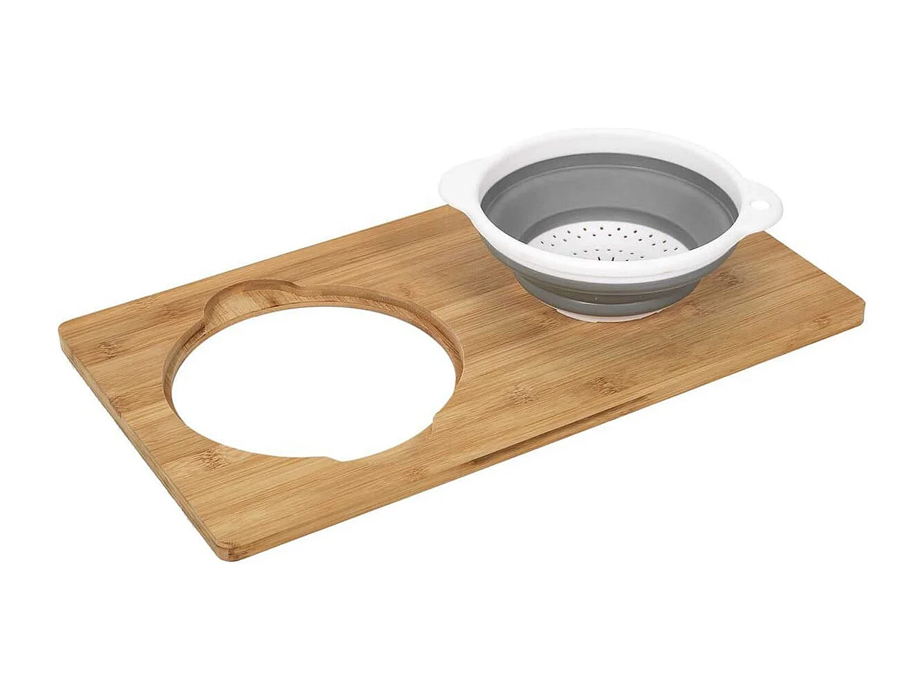 Planche à Découper en Bambou avec Passoire Intégrée - MONA