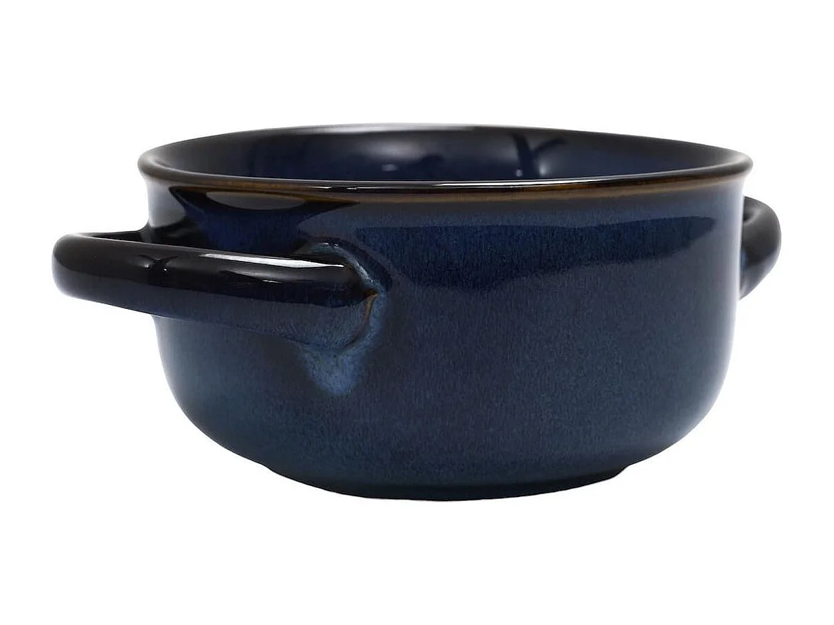 Set de 6 bols à soupe en Grés du Temps bleu (60ml)