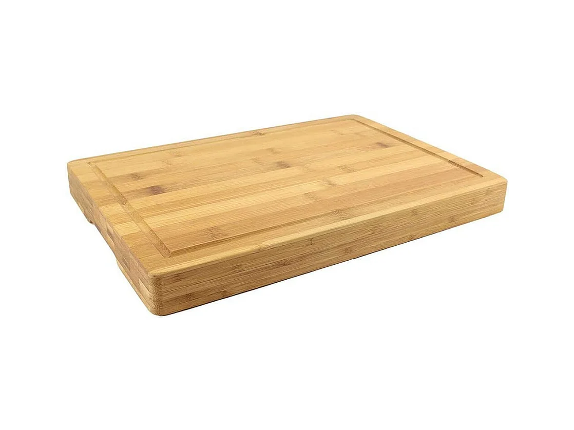 Billot de Découpe en Bambou avec Rigoles et Poignées - MARK