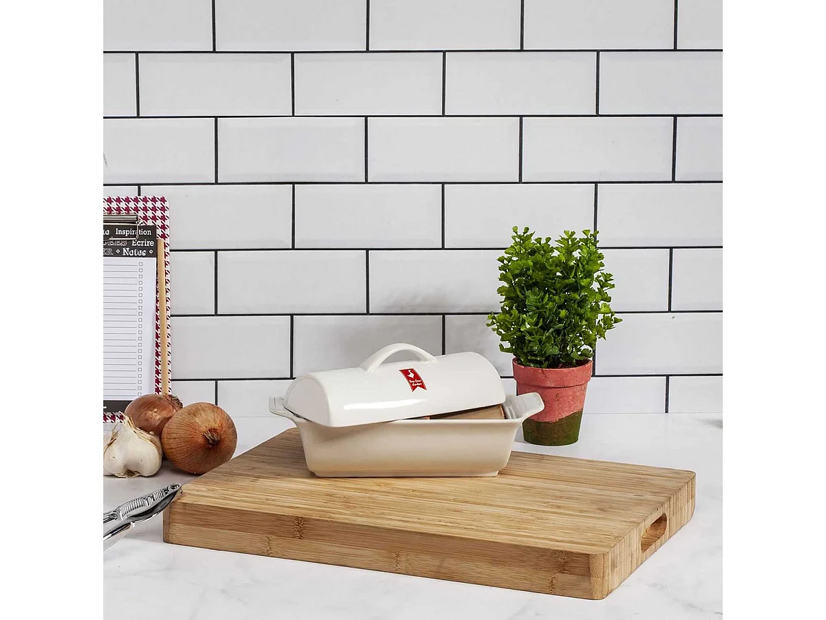 Billot de Découpe en Bambou avec Rigoles et Poignées - MARK