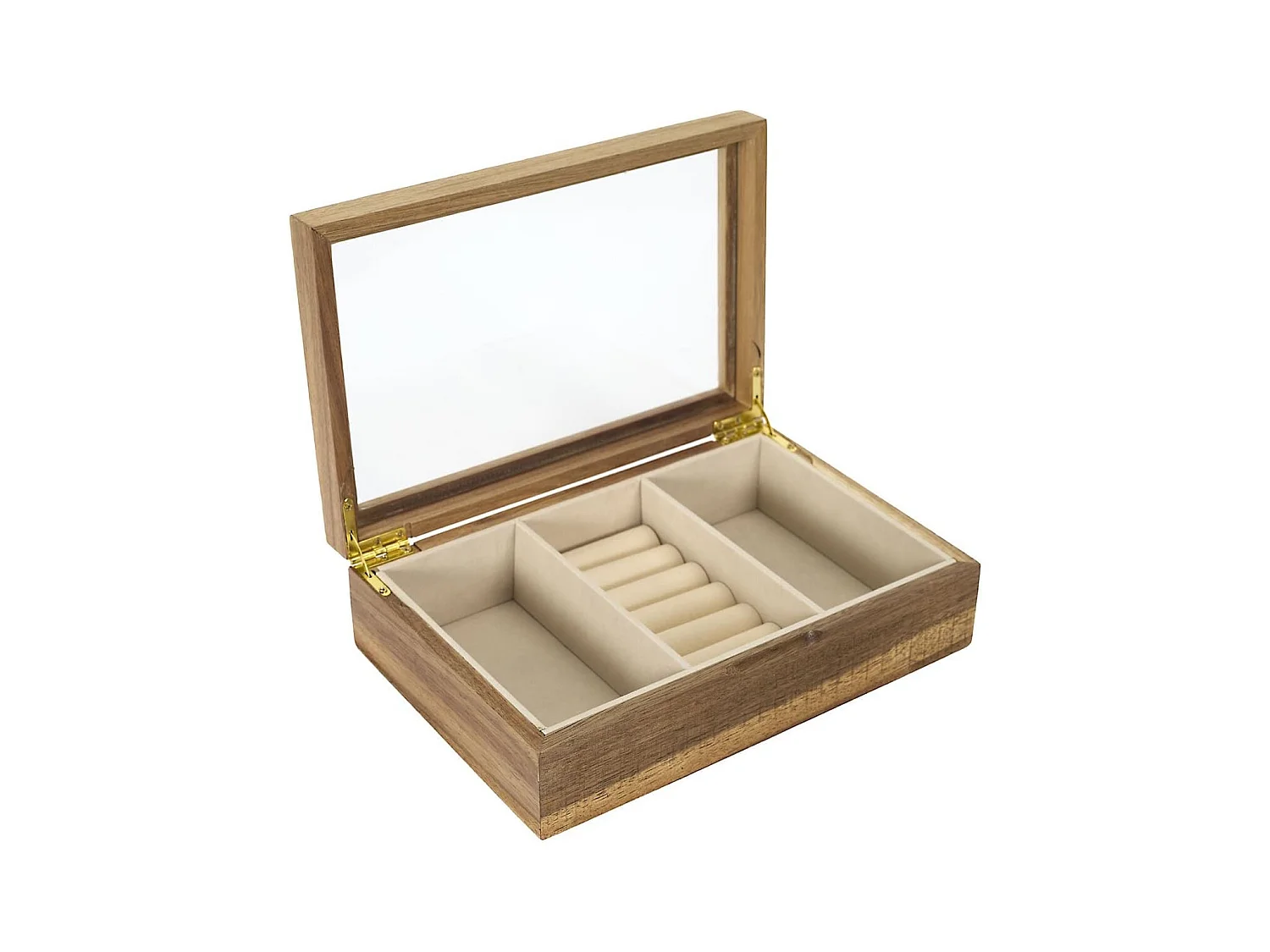 Boîte à Bijoux en Verre et Bois Massif - FRALIX