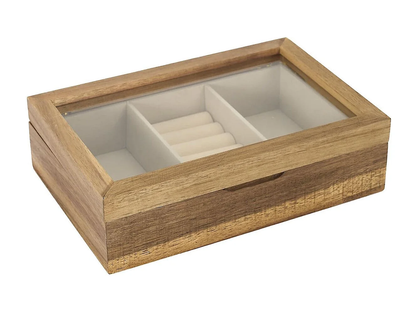 Boîte à Bijoux en Verre et Bois Massif - FRALIX