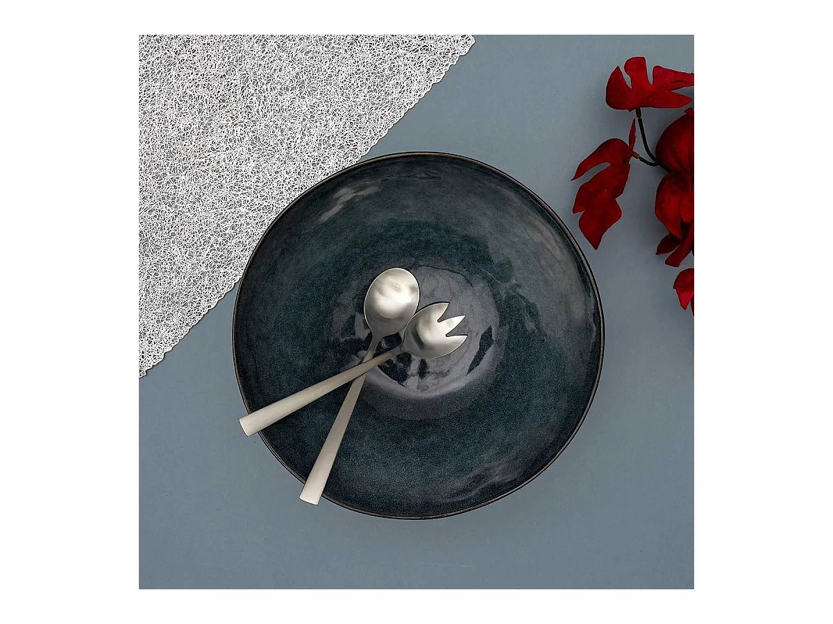 Saladier Ø38cm en Grés du Temps Bleu - AZUR