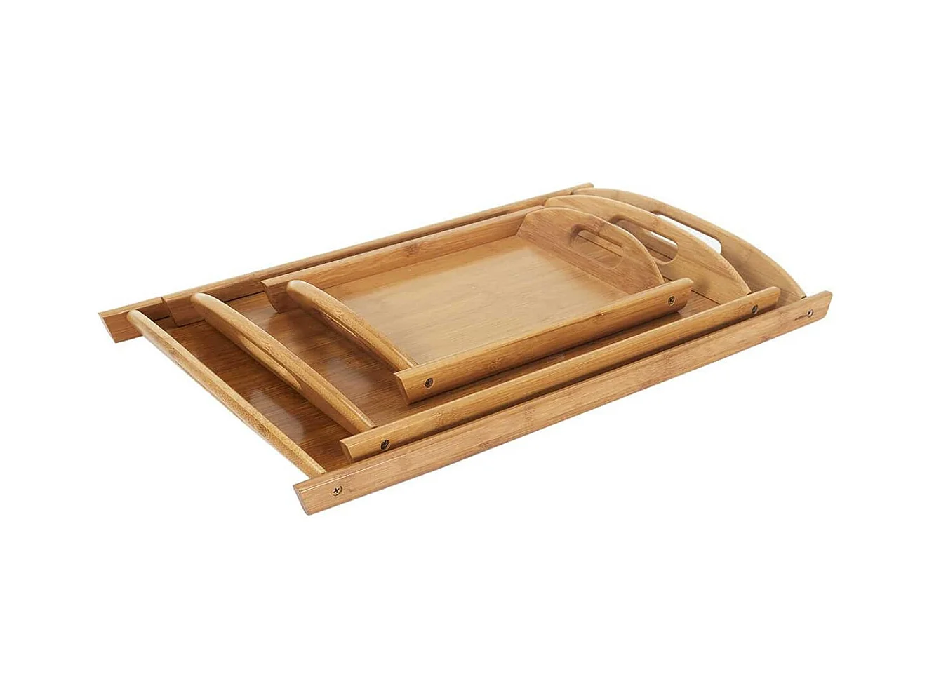 Lot de 3 Plateaux Multitailles en Bambou - ROXOR