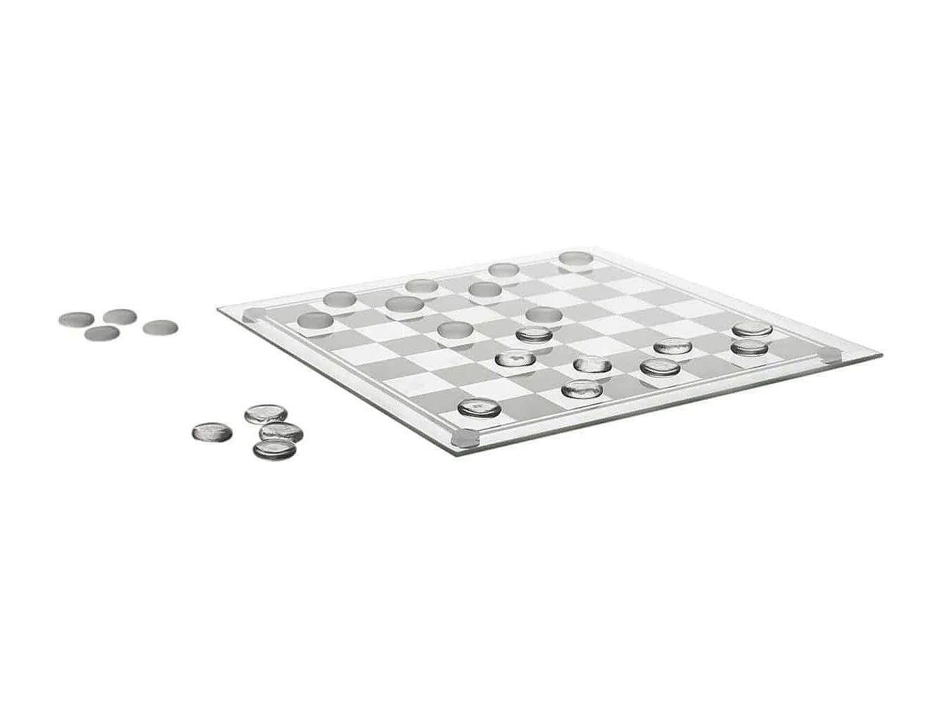 Jeu de Dames en Verre 25x25CM - BIANCA