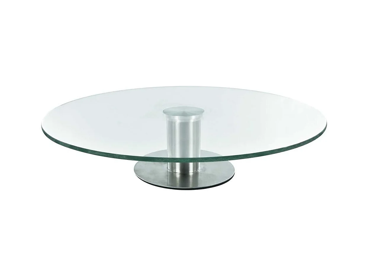 Plateau Tournant en Verre Ø30cm sur Pied - PRONTO
