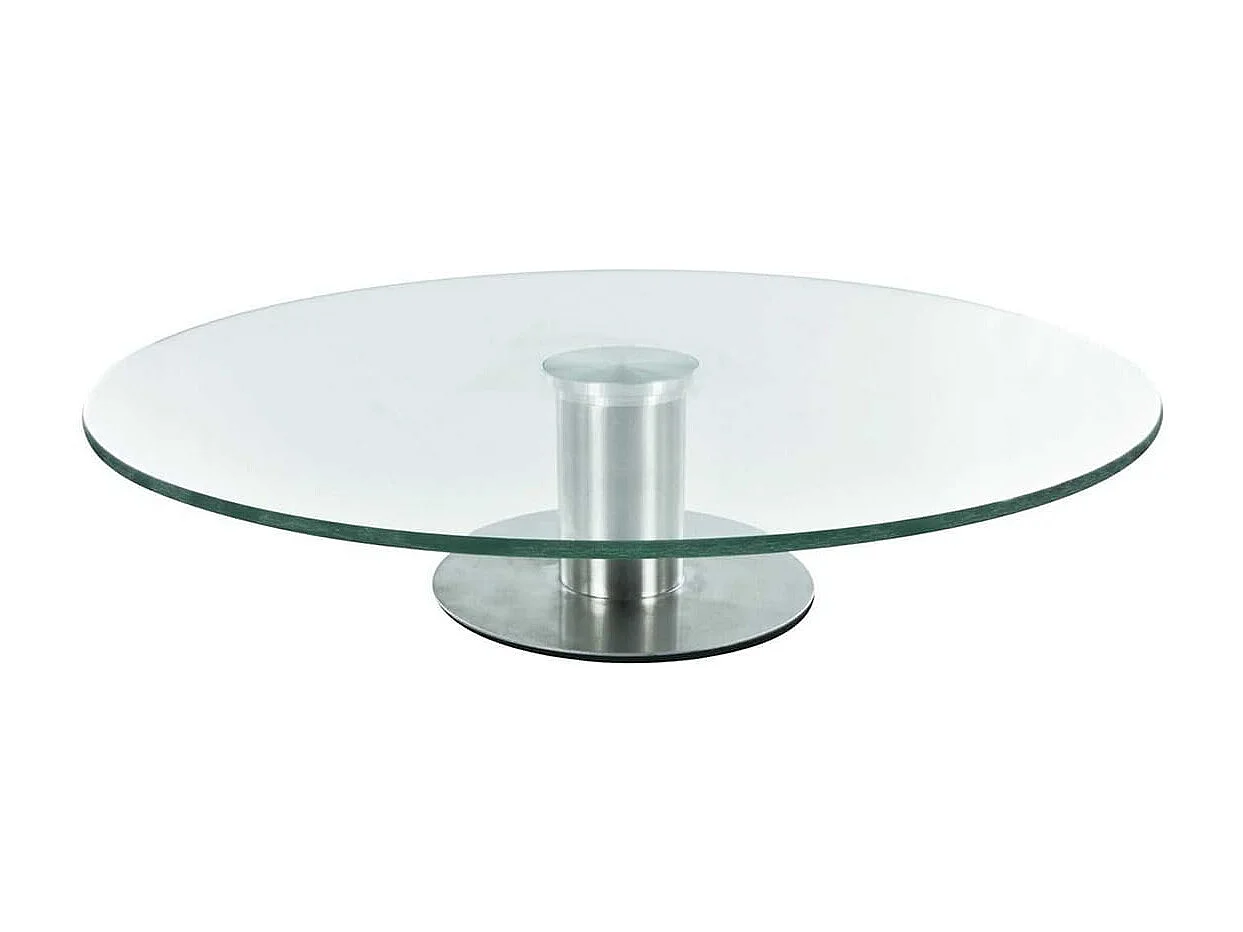 Plateau Tournant en Verre Ø30cm sur Pied - PRONTO