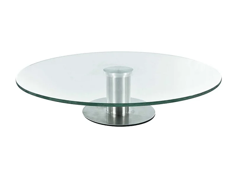 Plateau Tournant en Verre Ø30cm sur Pied - PRONTO