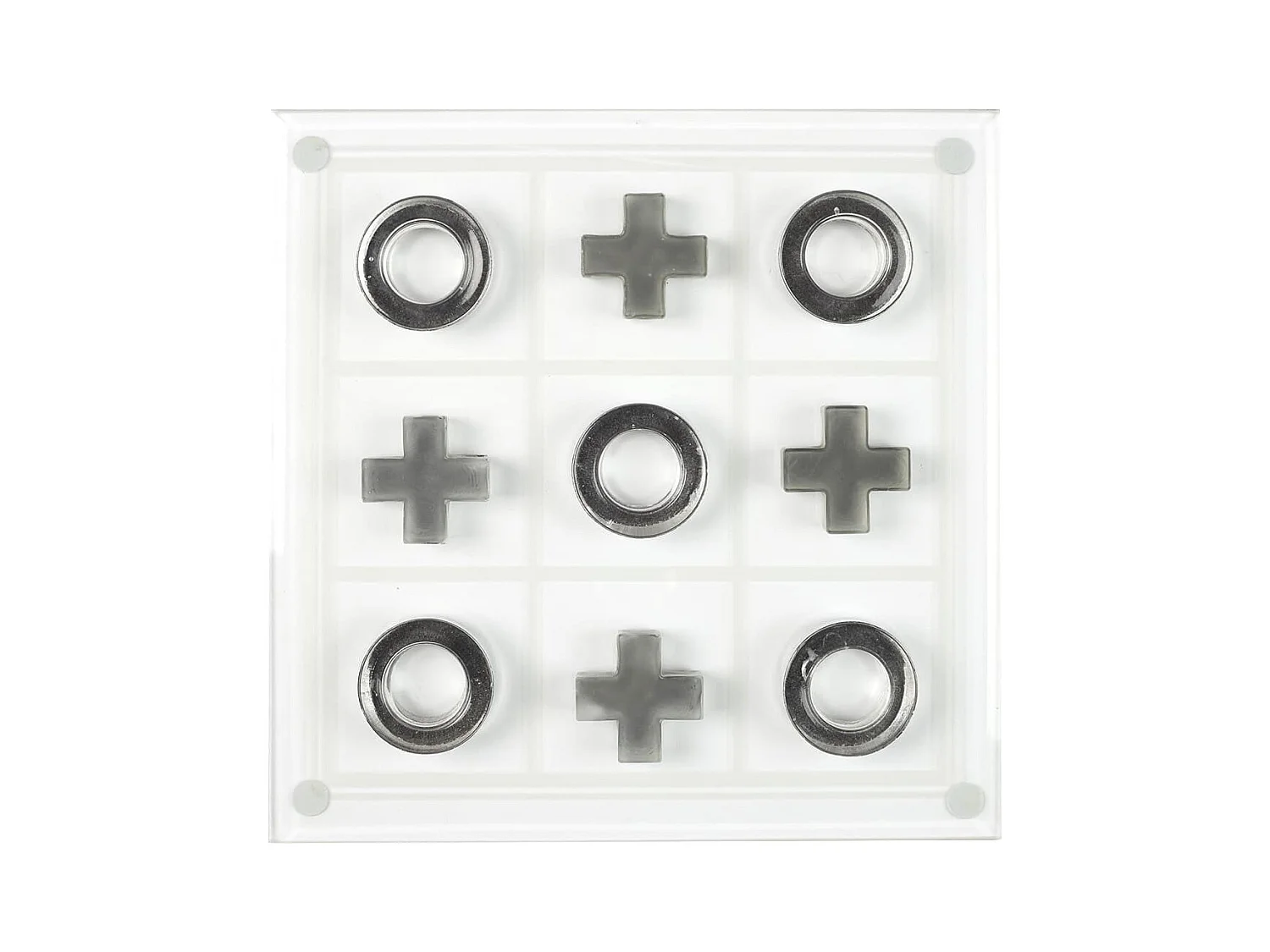 Jeu du Tic Tac Toe en Verre
