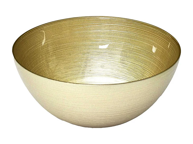 Saladier en Verre Doré Ø28cm - CASTEL