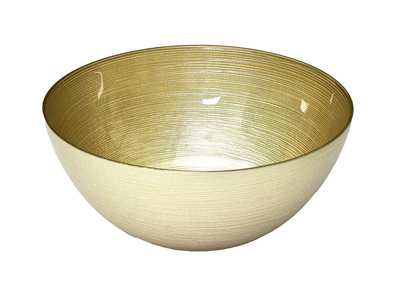 Saladier en Verre Doré Ø28cm - CASTEL