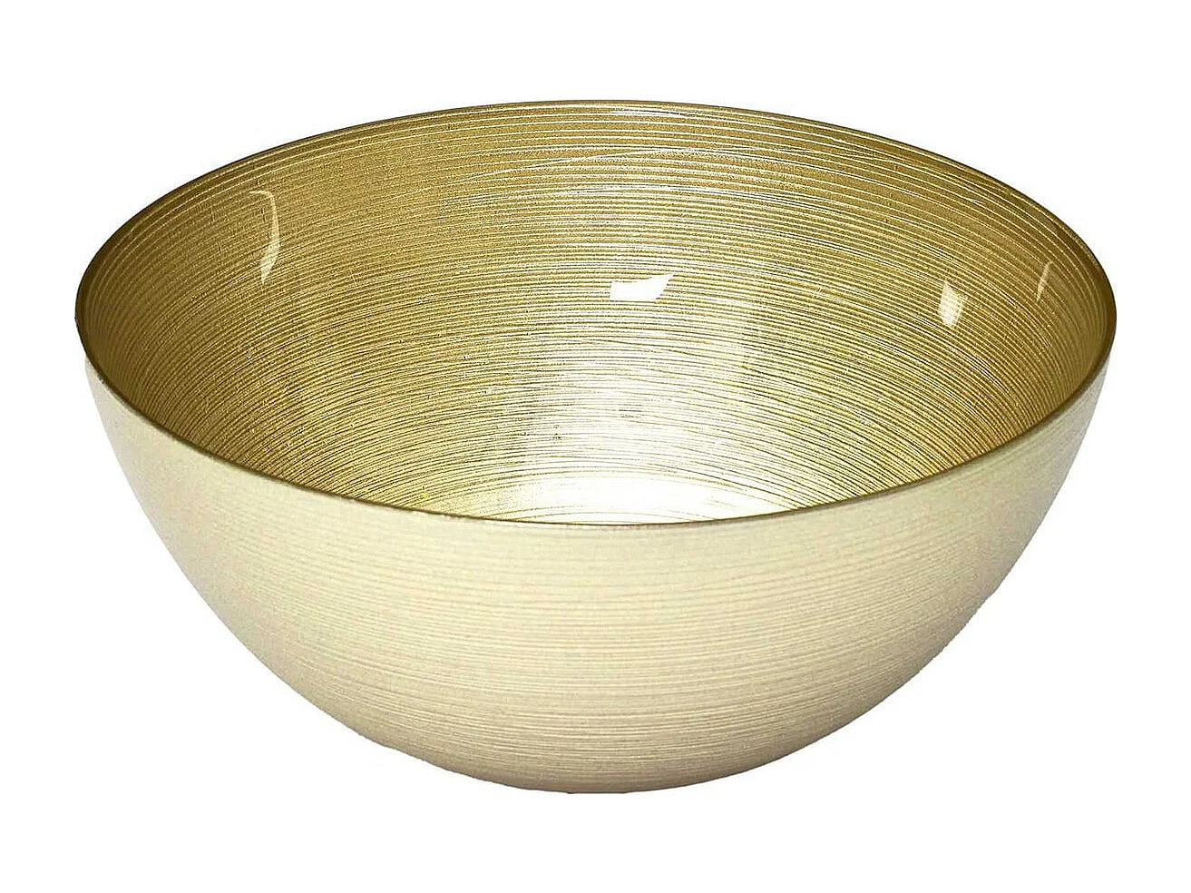 Saladier en Verre Doré Ø28cm - CASTEL