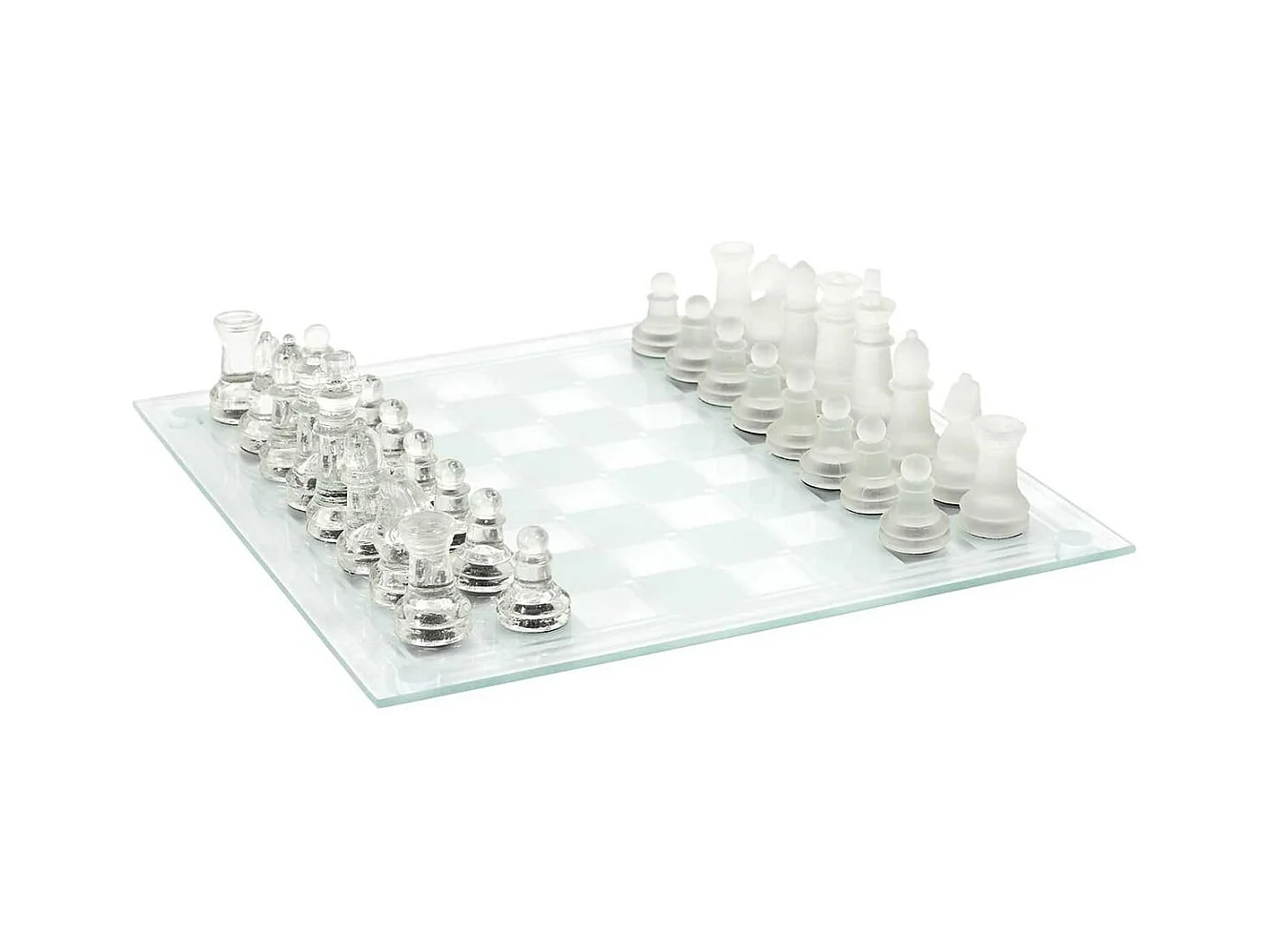 Jeu d'Echec en Verre 25x25CM - GLOSSY