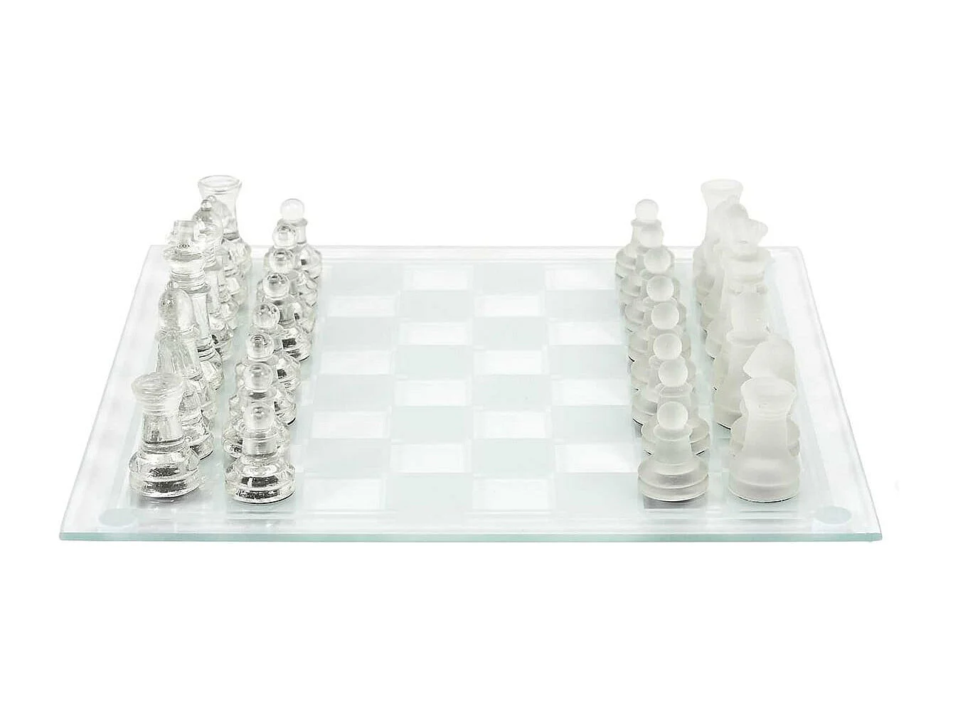 Jeu d'Echec en Verre 25x25CM - GLOSSY