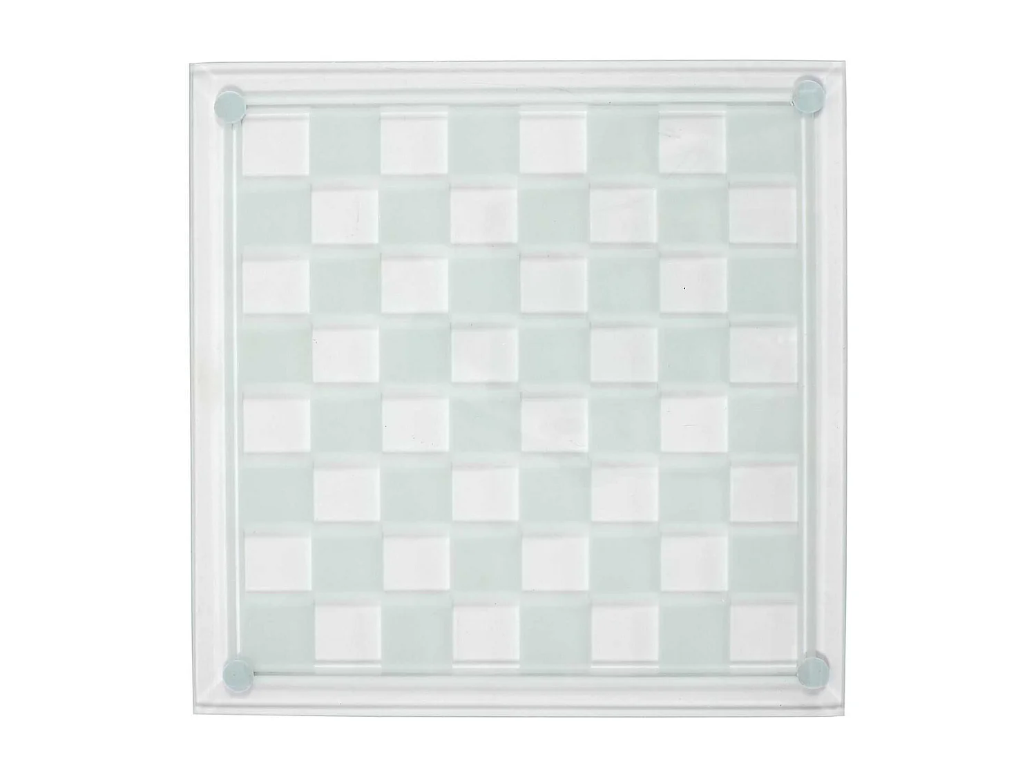 Jeu d'Echec en Verre 25x25CM - GLOSSY