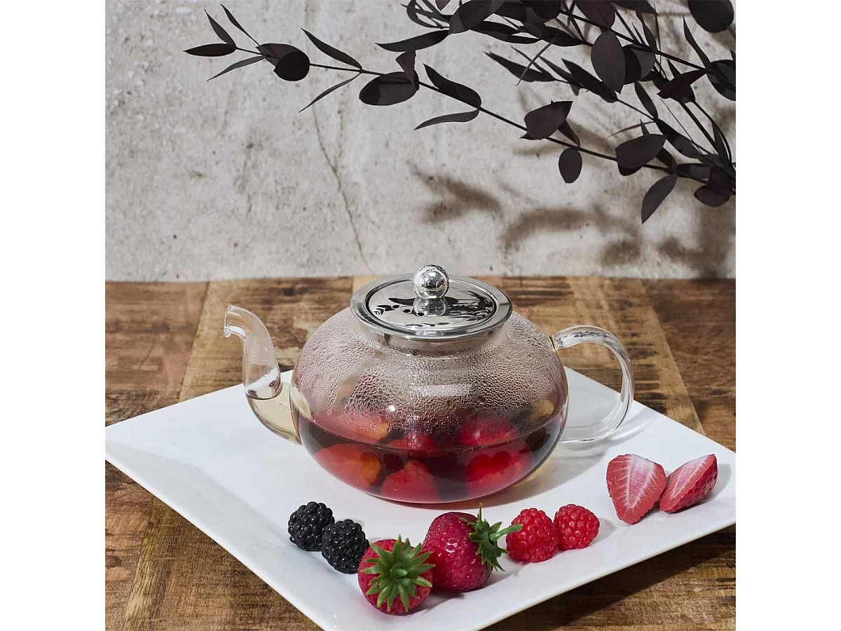 Théière en Verre avec Infuseur en Inox 700ml - ALADIN