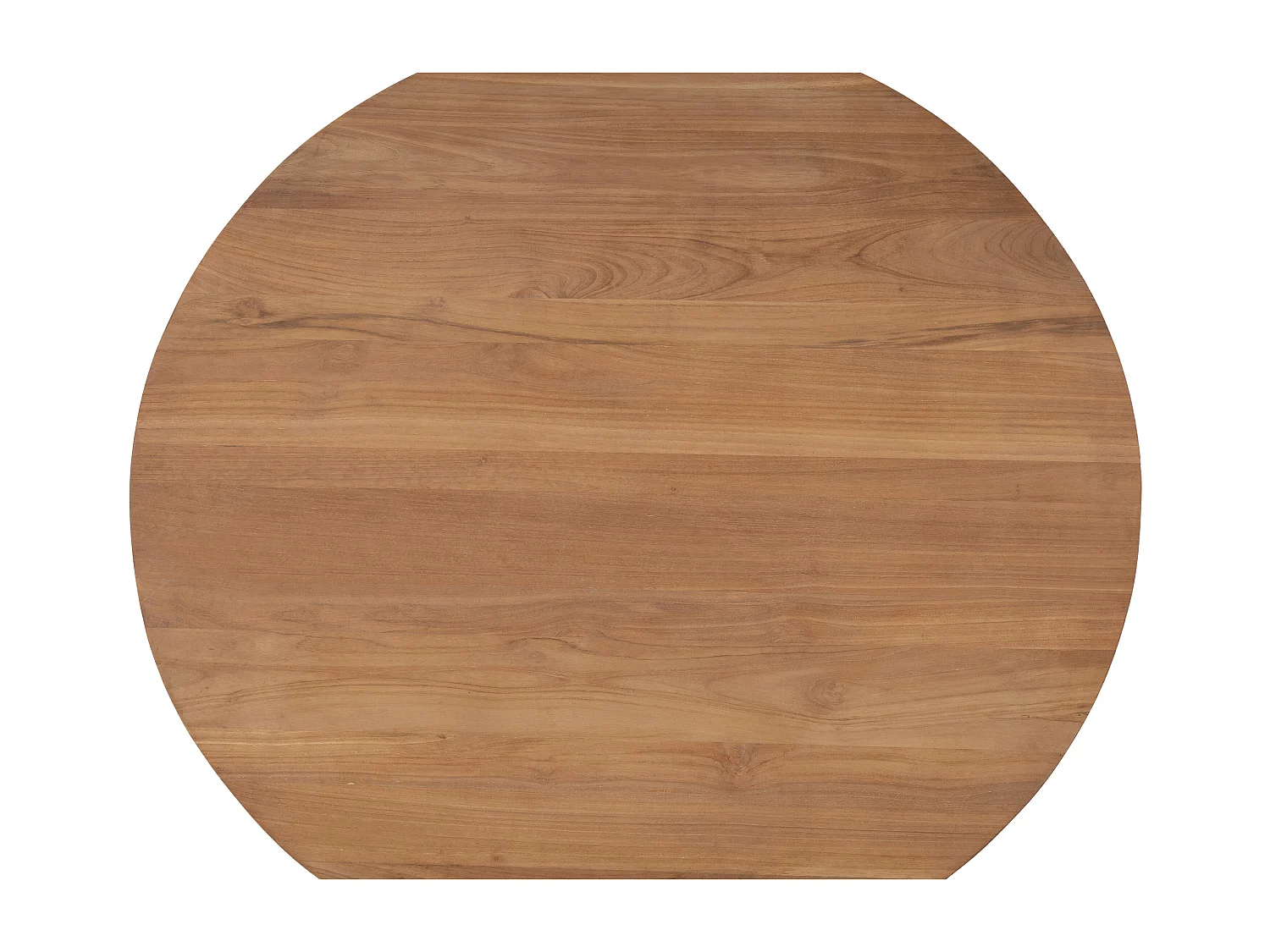 Table à manger de jardin en teck D.120 cm - Naturel clair - TRIANI de MYLIA