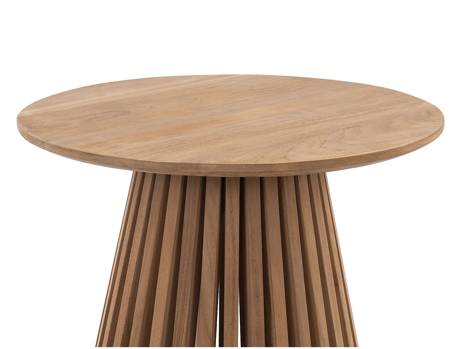 Tavolo supplementare da giardino D.50 cm in in Teak Naturale chiaro - TRIANI