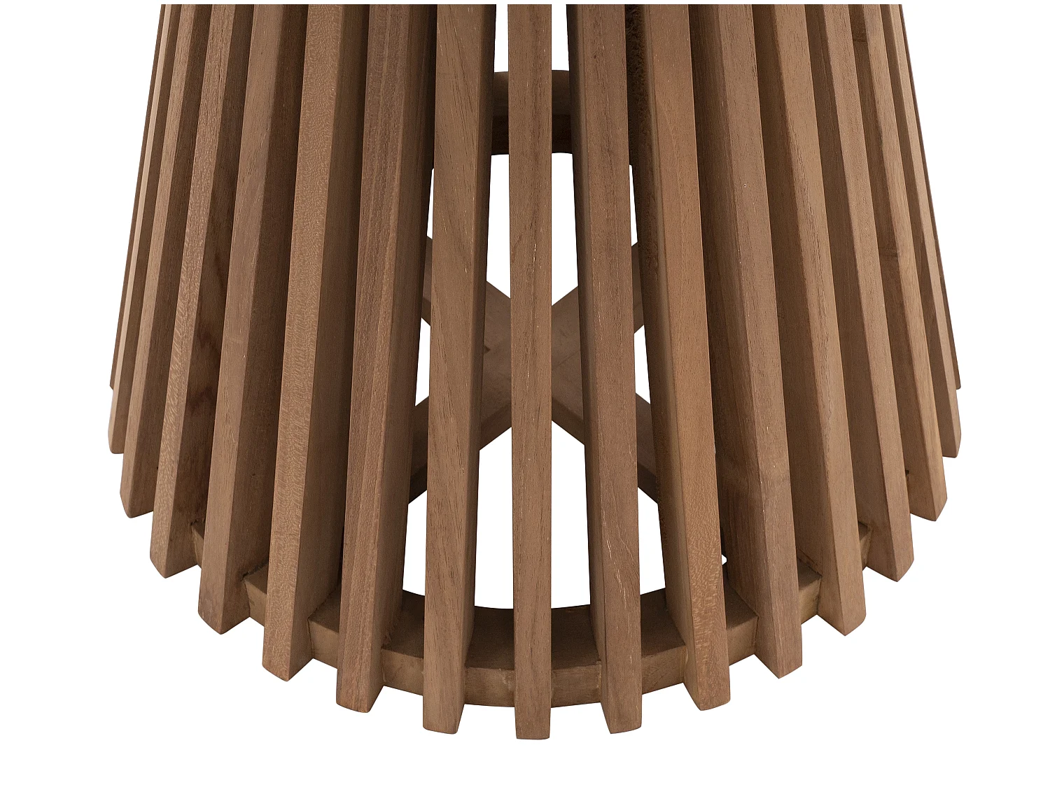 Tavolo supplementare da giardino D.50 cm in in Teak Naturale chiaro - TRIANI