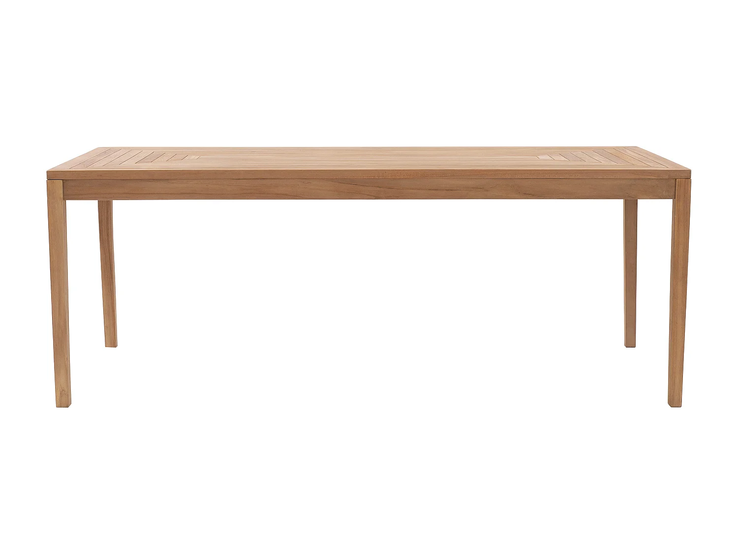 Table à manger de jardin en teck L.200 cm - Naturel clair - ALLENDE de MYLIA