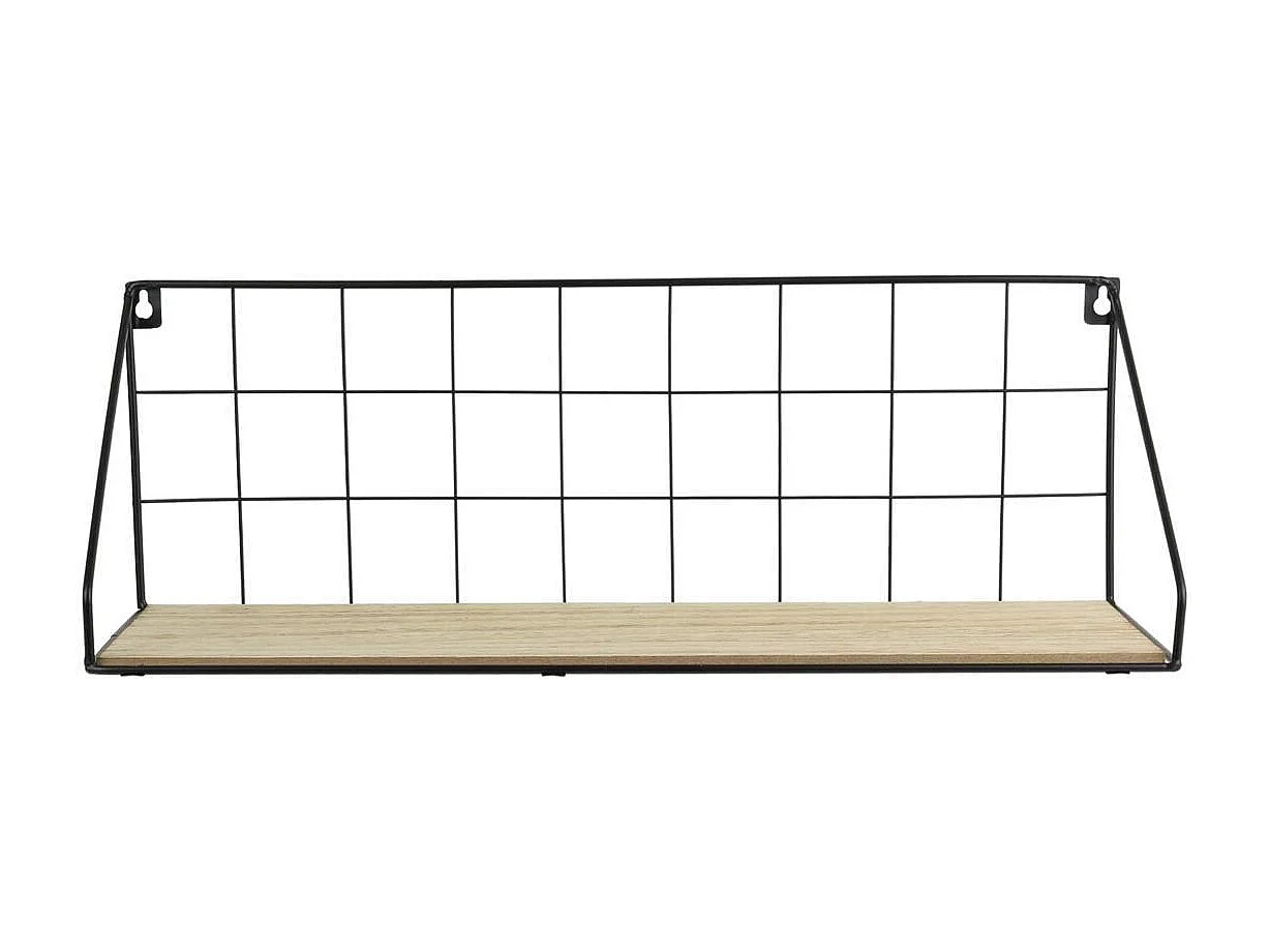 Étagère Murale Rectangulaire Bois Métal - PARIK