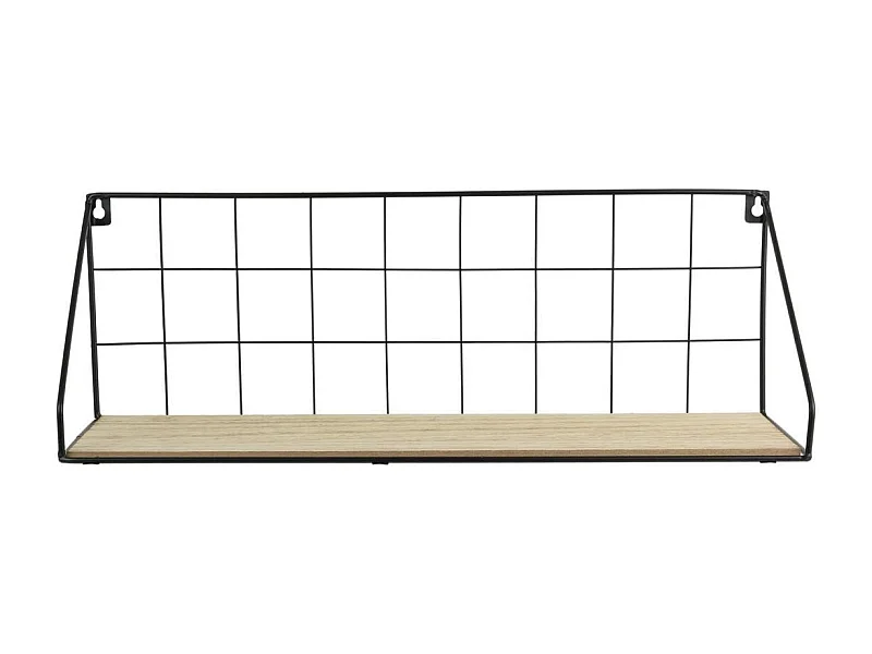 Étagère Murale Rectangulaire Bois Métal - PARIK