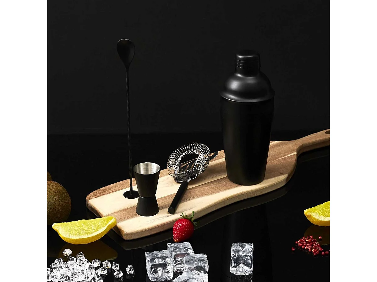 Shaker à Cocktail 60 cl en Inox Noir - TONIC