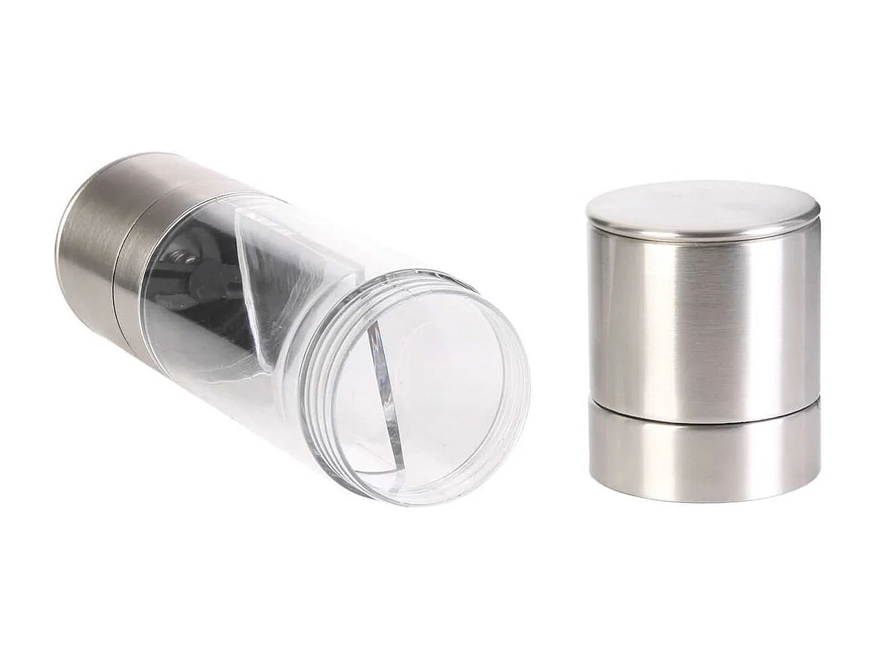 Moulin à Poivre et Sel 2 en 1 en Inox et Plastique - MILLA