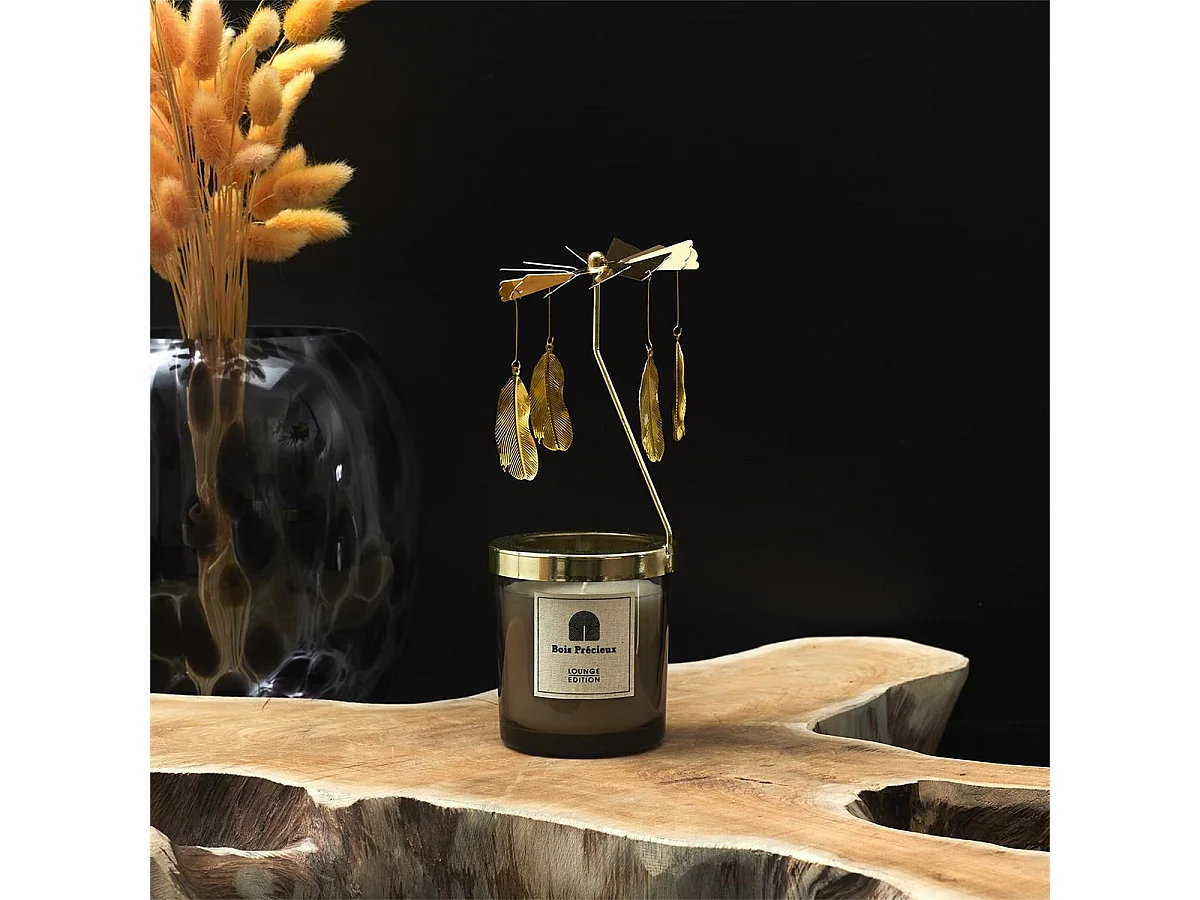 Bougie Parfumée Carrousel Senteur Bois & Gingembre - VOLANTIS