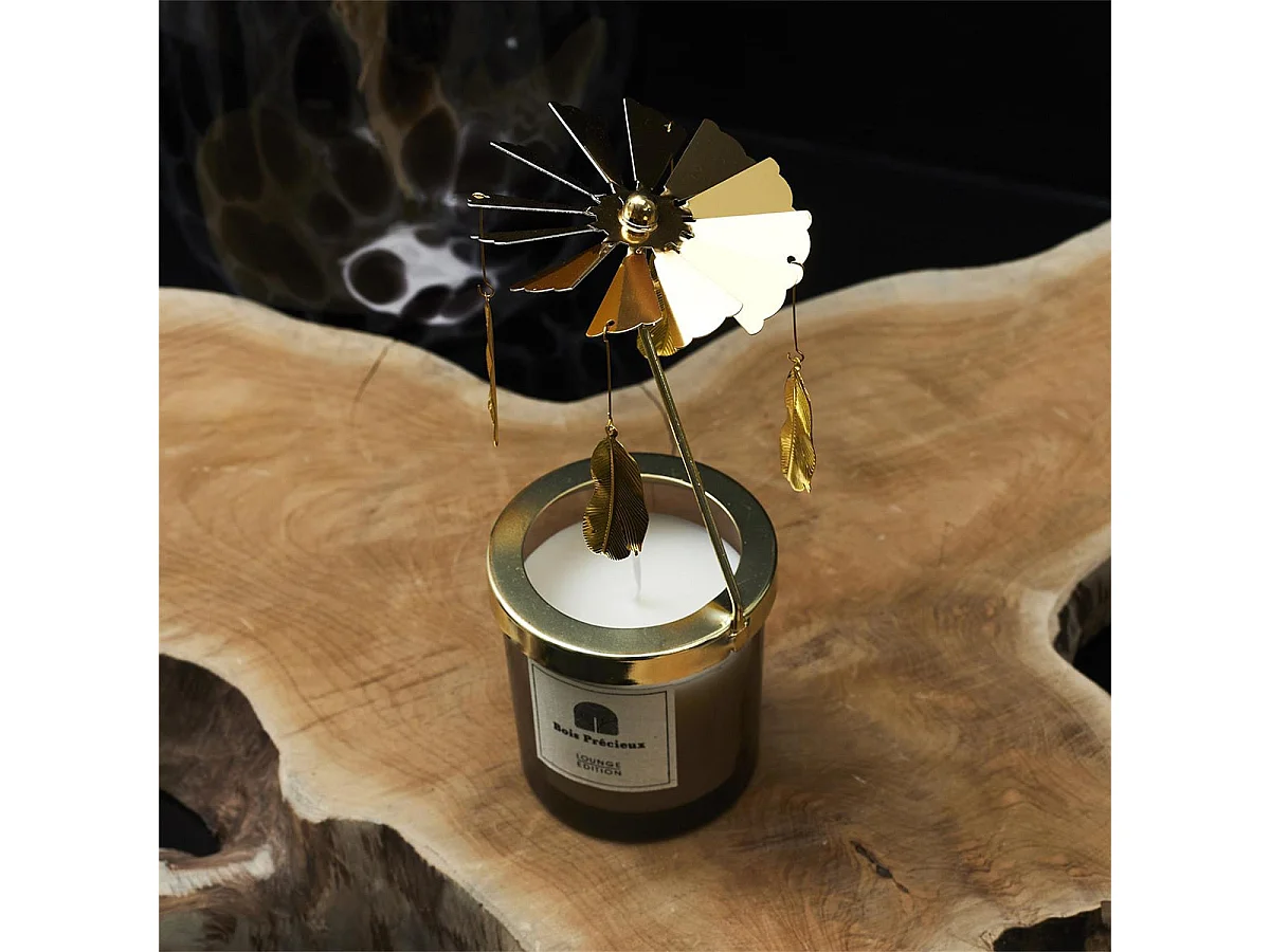 Bougie Parfumée Carrousel Senteur Bois & Gingembre - VOLANTIS